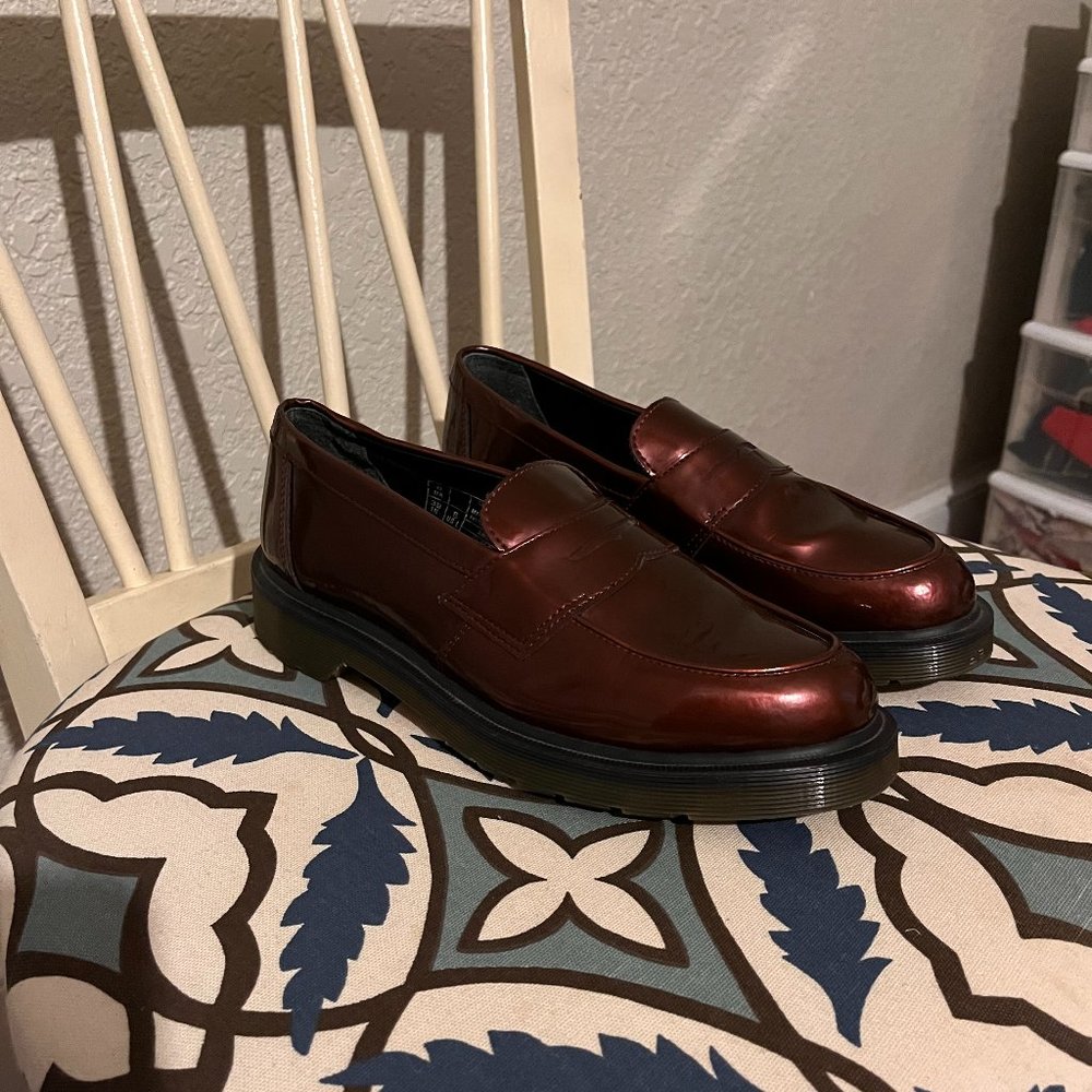 Dr.Marten Red Abby Loafers Size 8
